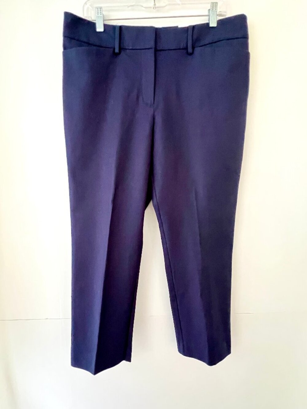 New Ann Taylor Factory Pants, The Ankle Curvy Fit, Navy Blue Size 12 Petite